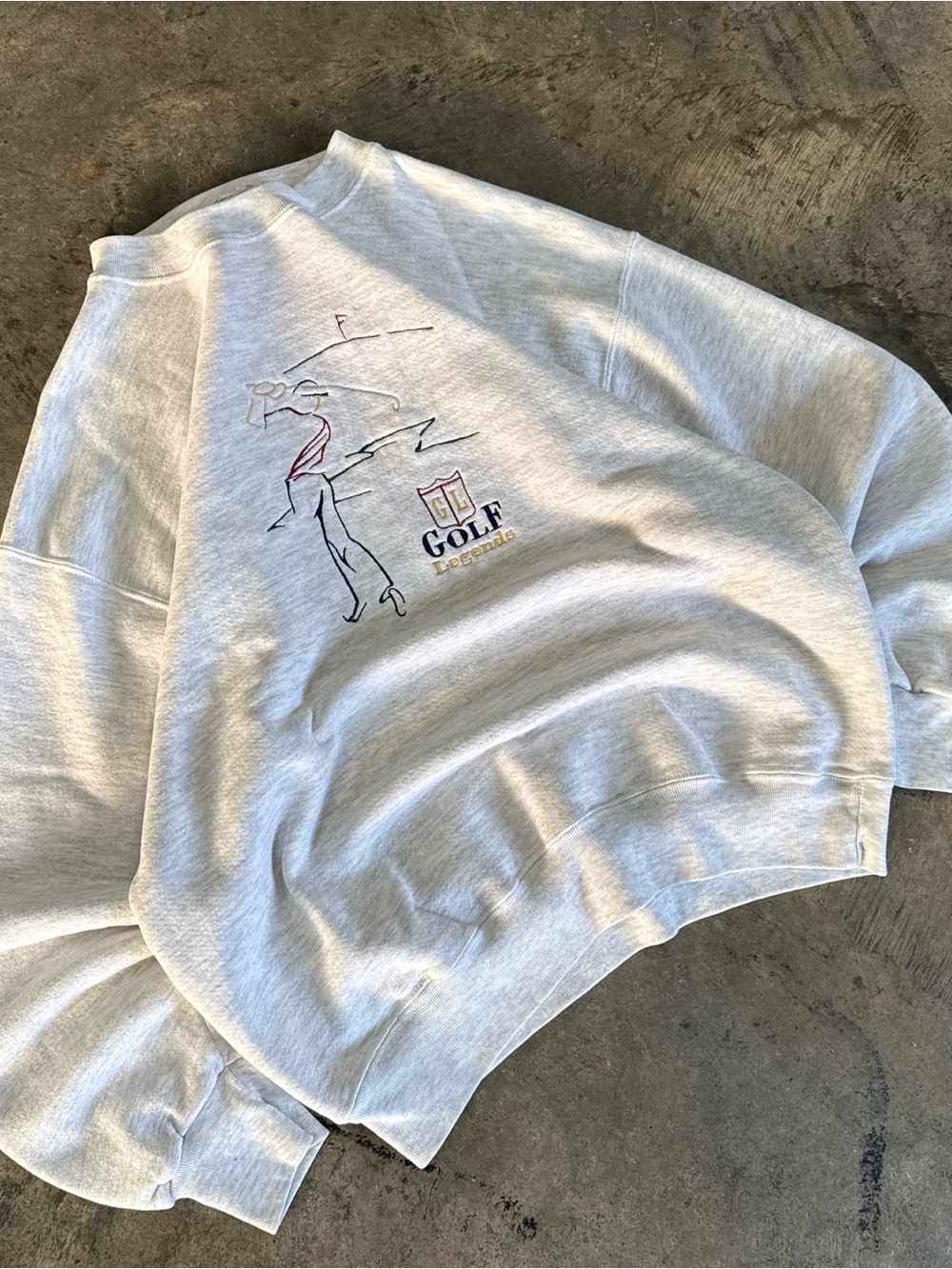 90s Golf Embroidered Crewneck